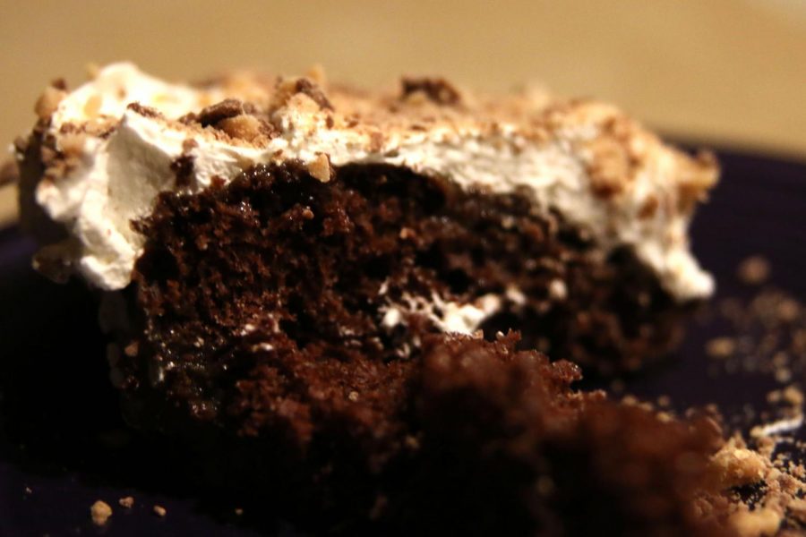 A unique Heath Bar cake is a popular recipe among junior Ryan Pasley and his family. It is a moist chocolate cake with whipped topping and is sprinkled with Heath Bars. 
