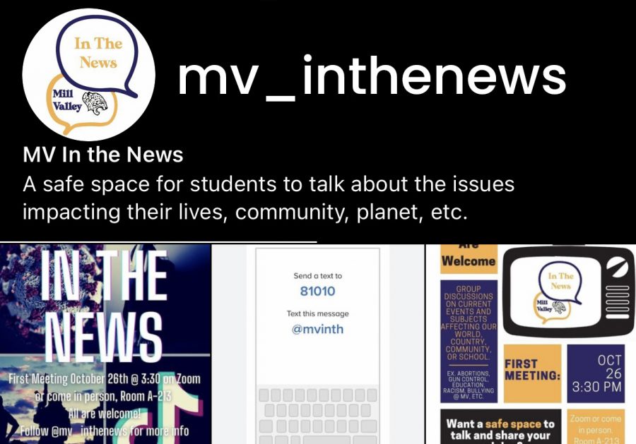 The MV In the News clubs Instagram account provides information on meetings and what the club is all about.