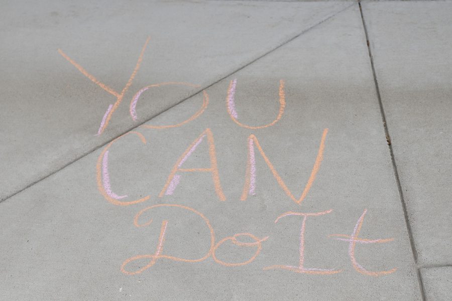 Members of NHS wrote positive messages to elementary students at Prairie Ridge Elementary and Clear Creek.