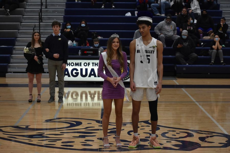 Senior Mackinley Fields wins Winter Homecoming Queen alongside Adrian Dimond who won Winter Homecoming King. 
