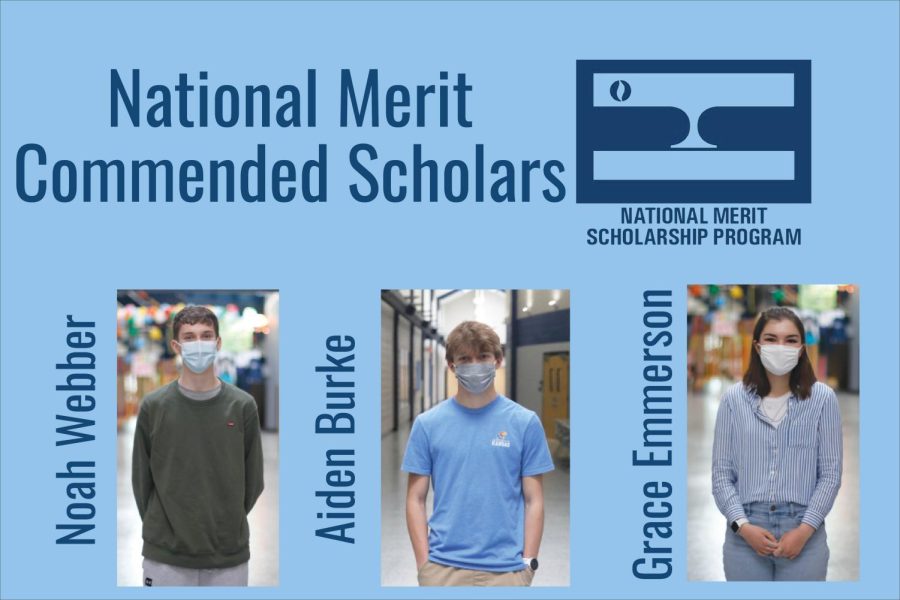 Three seniors earn the National Merit Commended Scholar honors