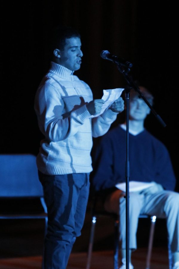Senior Vinny Bruno describes in his poem that he will never give you up or let you down.