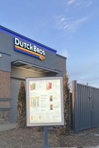 Dutch Bros is located at 1800 Prairie Crossing, Kansas City, KS. It is right next to the Legends Outlet and has replaced the old Sheridans.