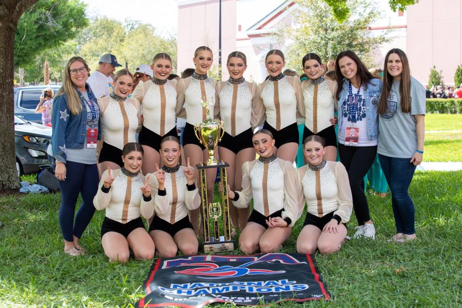 The Silver Stars dance team win two National titles