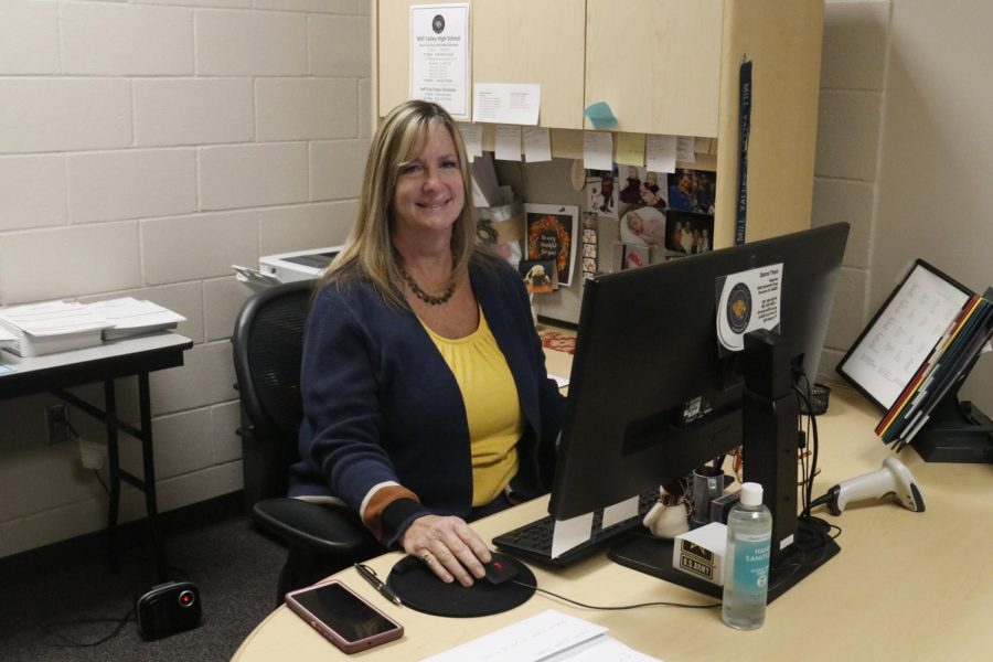 Registrator Deana Thom serves to help both current and graduated students