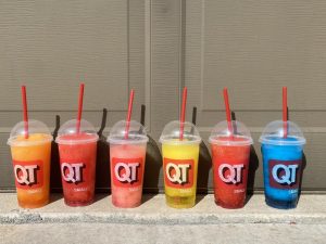 The six slushys from Quik Trip that were taste tested and ranked. 