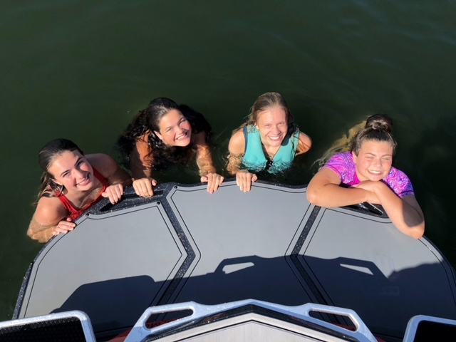 One experience Pfiester, Schwartzkopf and Wootton share with one another is staying at Pfiesters family lake house at Table Rock Lake every summer.