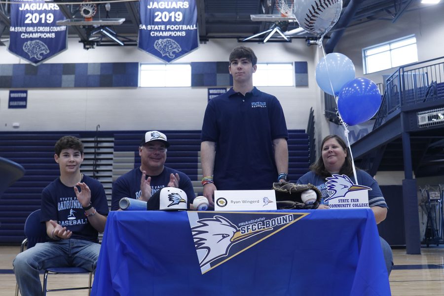 Senior Ryan Wingerd signs to play baseball at State Fair Community College.