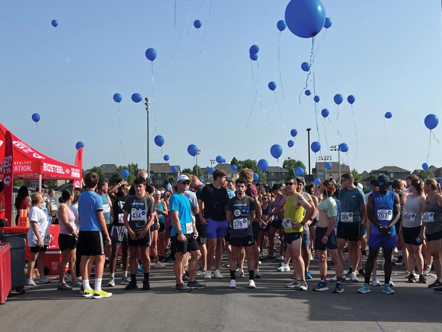 After the blue balloons were released in honor of Cooper Davis, the race participants lined up to begin the 5k on Saturday, Jun. 18.
