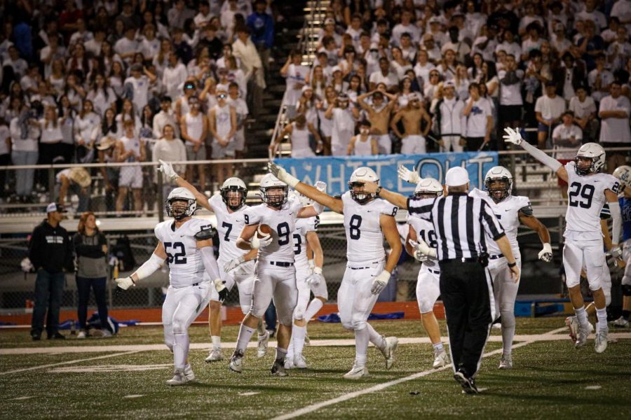 Offensive players participate in the infamous Land Shark chant.