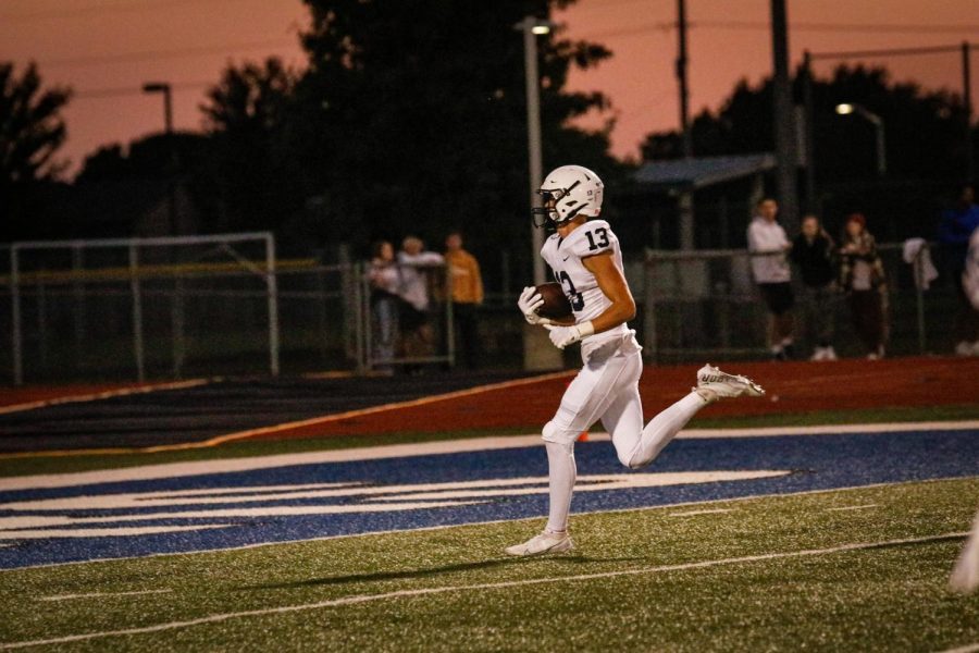 Senior Tate Nekola completes a touchdown.