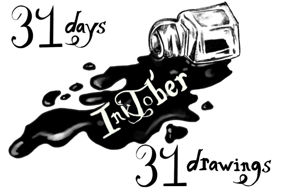 Month-long+Inktober+challenge+lets+students+explore+their+creativity