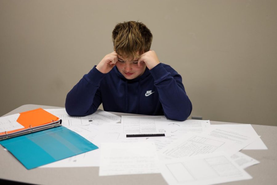 Sophomore Will Jonasson finds studying this time of the semester difficult, so it usually leads to lots of cramming and procrastination.