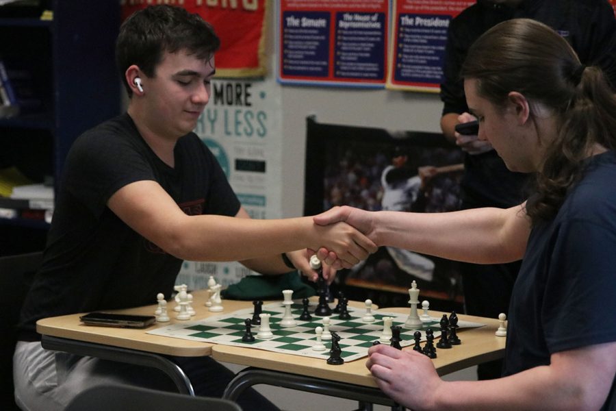 Senior Isaac Steiner leads the way for Robotics and Chess Club