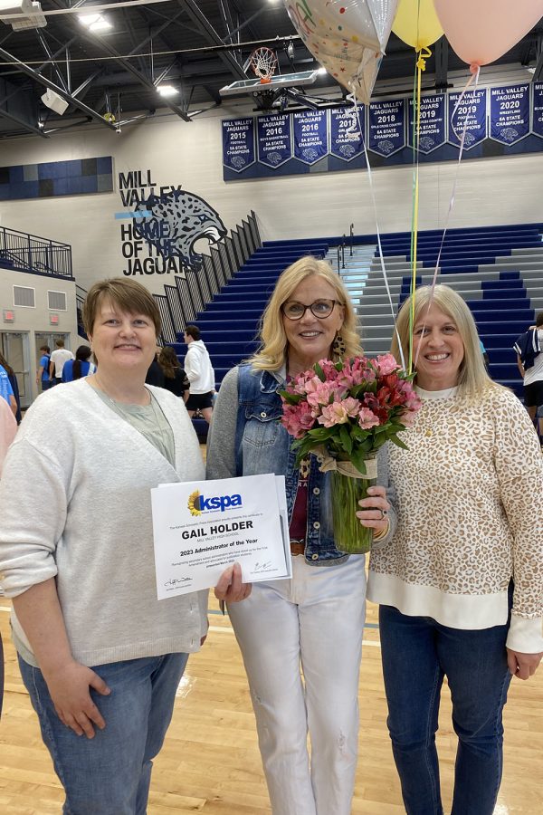 Journalism advisers Laurie Folsom and Kathy Habiger nominated Holder because of her support of high school journalism.