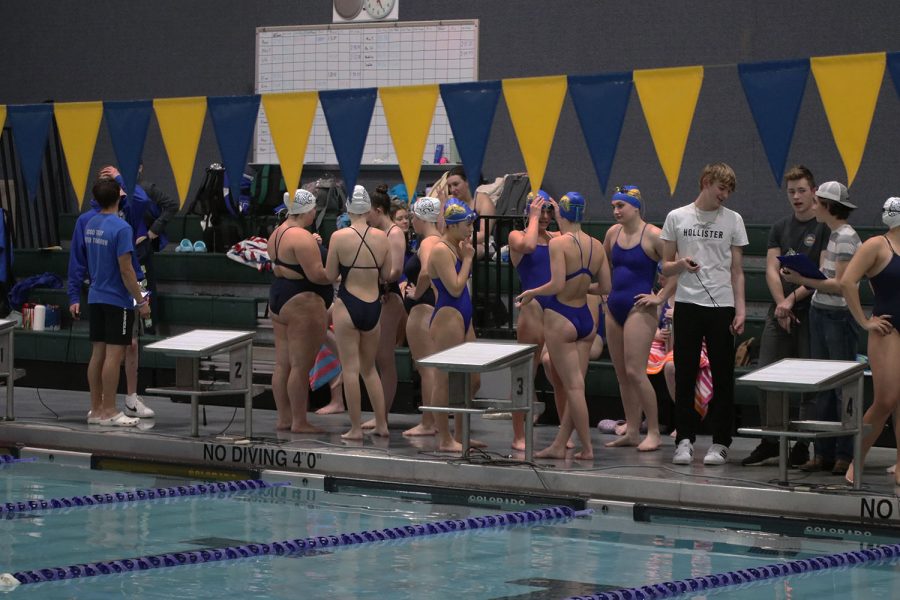 Girls Swim and Dive competes against Bonner Springs at Chisholm Trail Middle School Wednesday, April 5.
