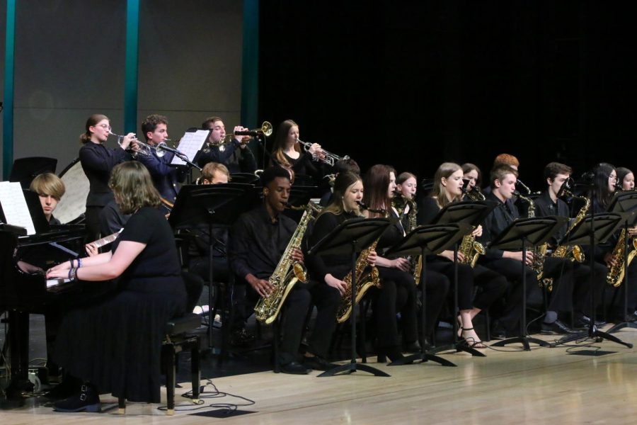 The band opened for the annual spring show and played three songs: Orange Sherbert, Act Your Age and The Giants Walk Among Us, Tuesday, May 9. 