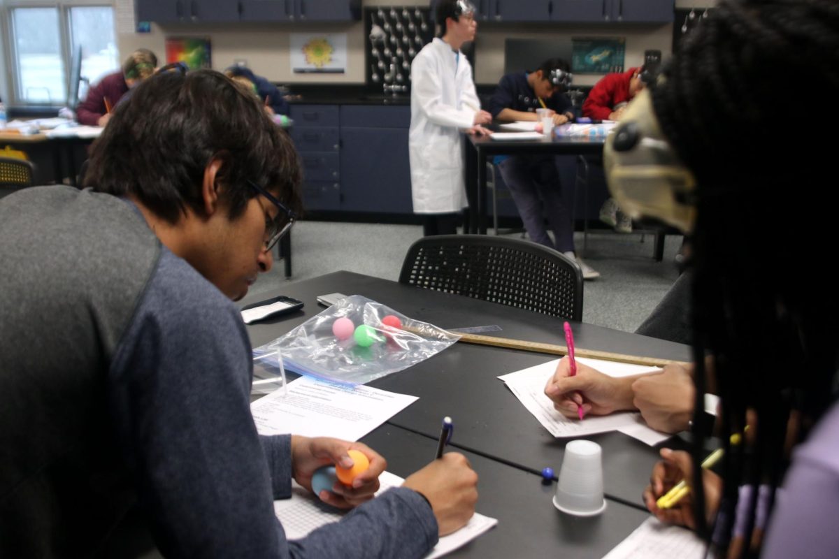 Junior Shubh Patel reports his findings for the Experimental Design event.