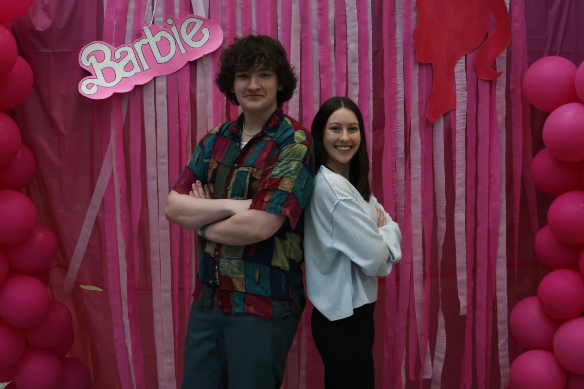 Junior Blake Gray and senior Christy Atkinson dress up for decades day Thursday Feb. 1.