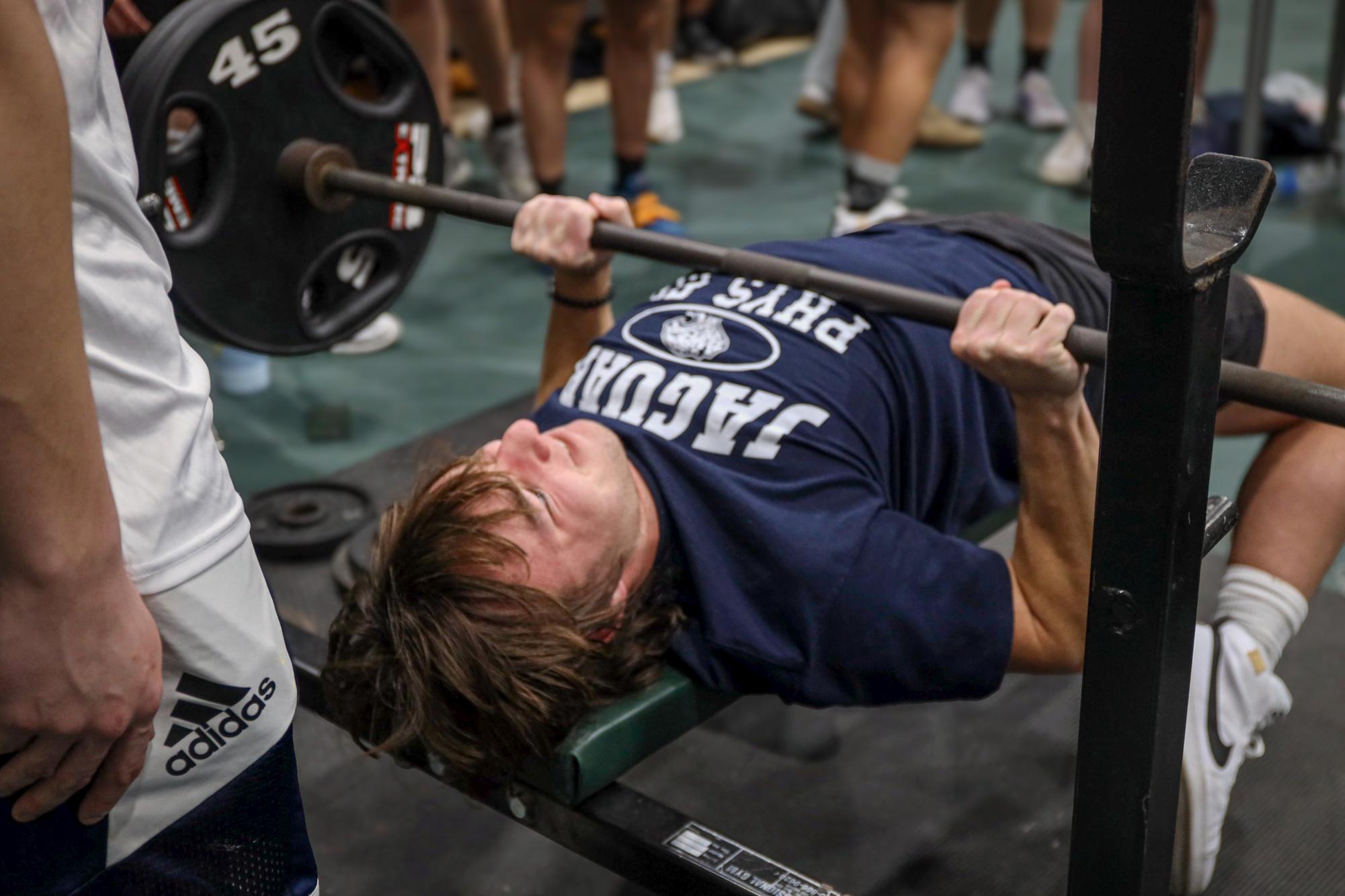 Freshman Nick Jenkins follows in his family’s footsteps by staying in shape