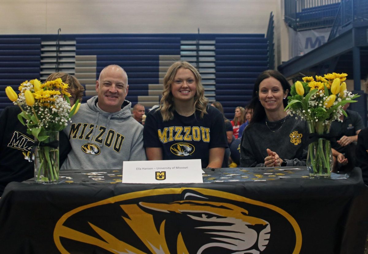 Signee senior Ella Hansen prepares to continue her swim career at Mizzou. 