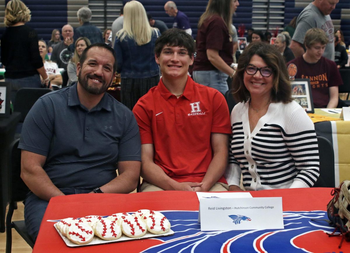 Signee senior Reid Livingston signs to play baseball at Hutchison Community College. 