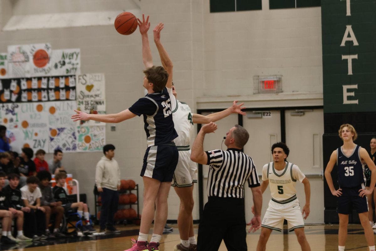 At tipoff, senior Carter Kaifes wins it for the Jags