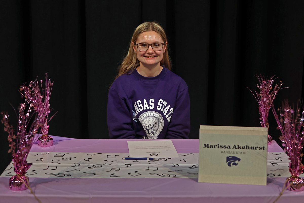 Senior Marissa Akehurst will be attending Kansas State University and will be part of the Horn Studio.
