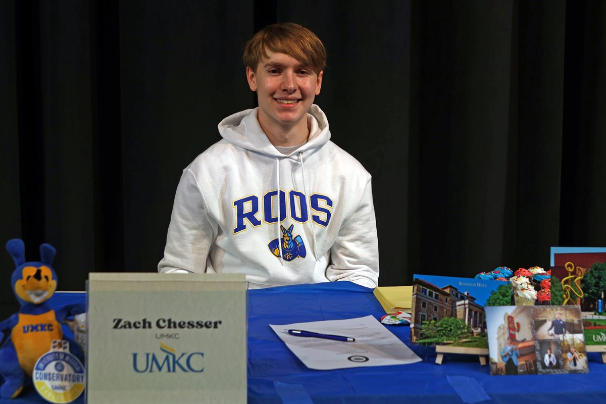 Zach Chesser will be attending University of Missouri Kansas City for Music Composition Studies. 