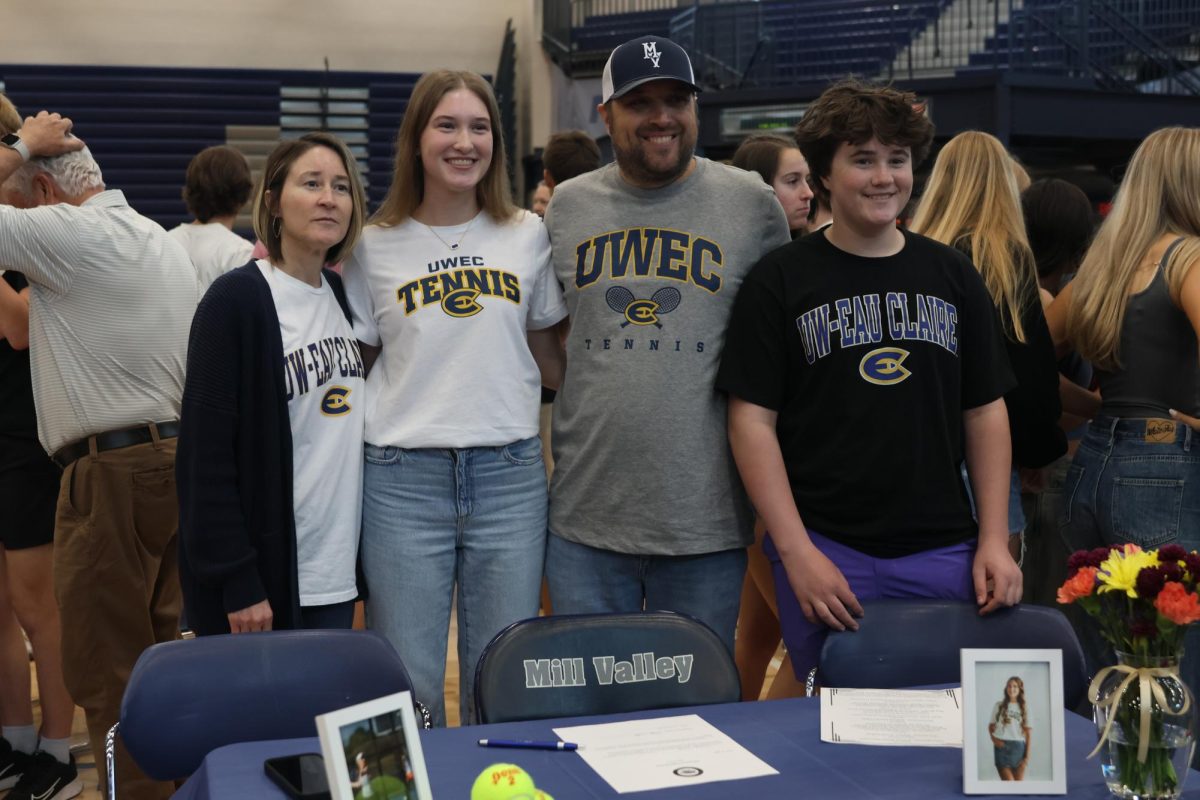 Tennis player, senior Stella Platt commits to the University of Wisconsin Eau Claire.
