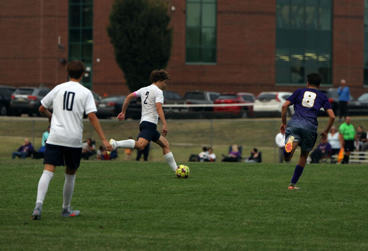 The jags move the ball upfield, gaining a point. 