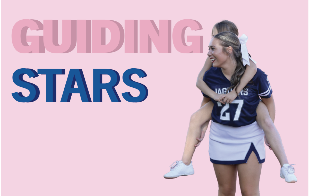 Cheer team coaches the Junior Jag teams annually to help teach cheers and dances