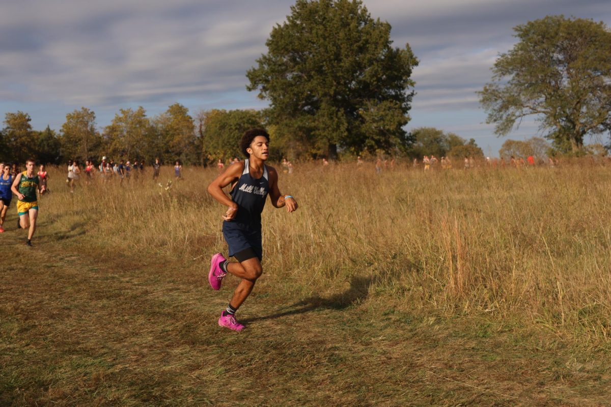 Sophomore Makai Carter stays far ahead of his opponents.