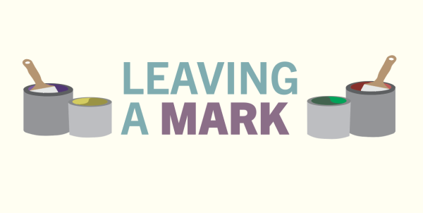 Jodi Ellis's Painting class works on three murals in the lower B hallway