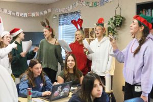 For the first time StuCo performed Carol Grams to students