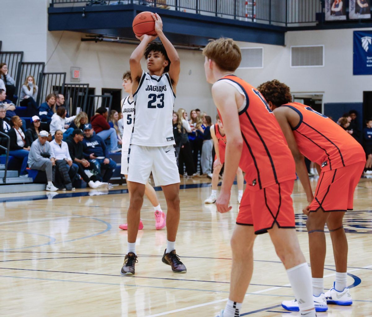 Junior AJ Davis shoots a free throw