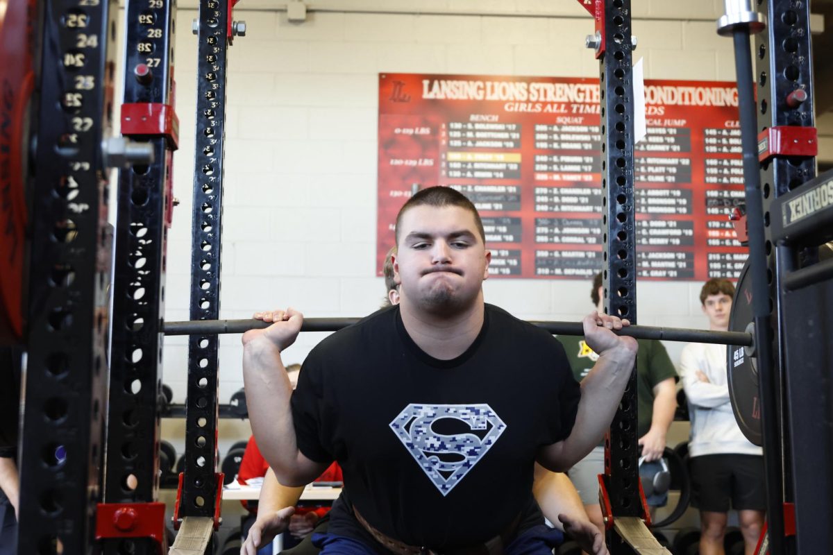 Senior Hayden Heller sets a new meet record at 570lbs on saturday  Feb. 7