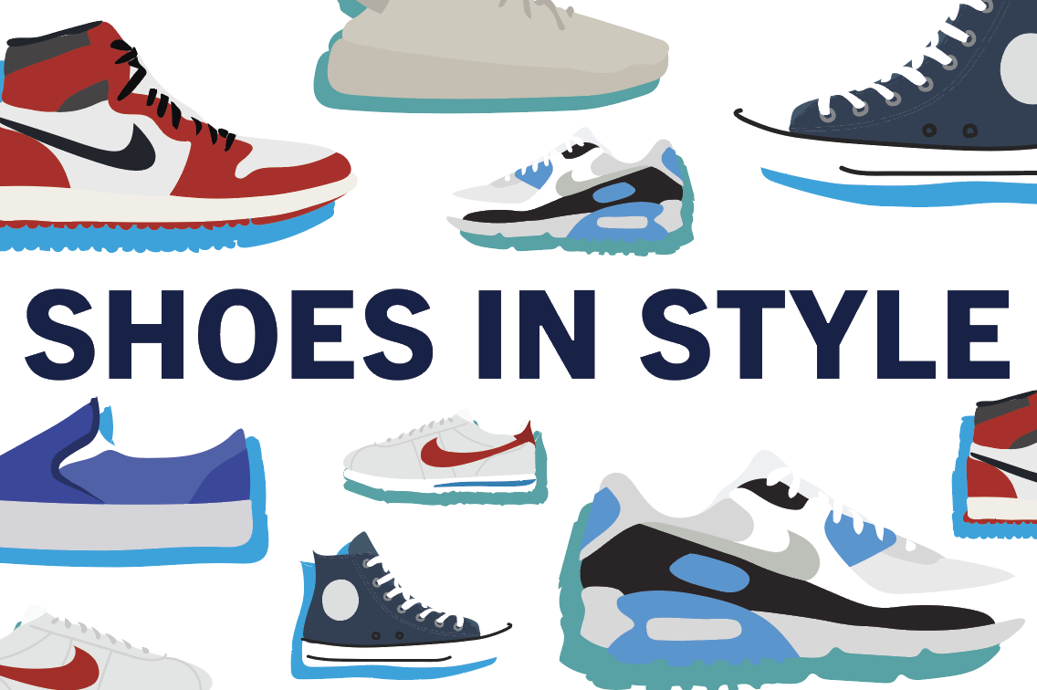Different shoe trends that are popular among students